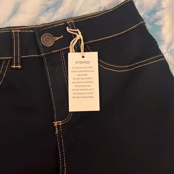 Dark blue denim shorts - Picture 7 of 9